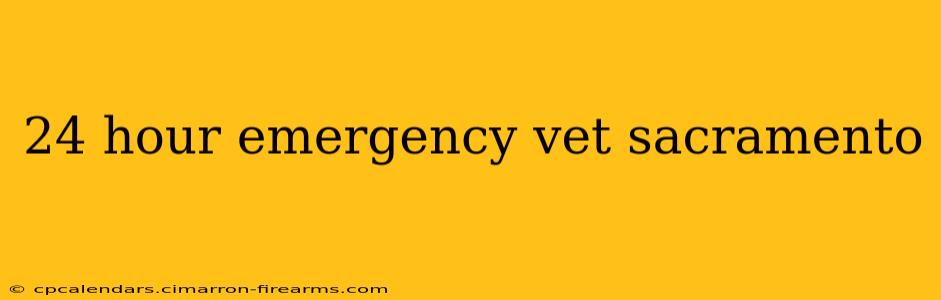 24 hour emergency vet sacramento