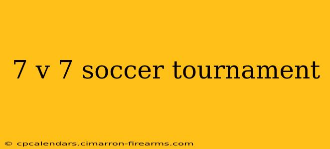 7 v 7 soccer tournament