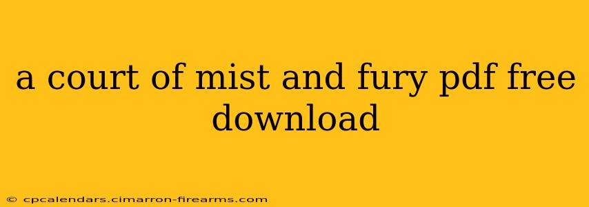 a court of mist and fury pdf free download