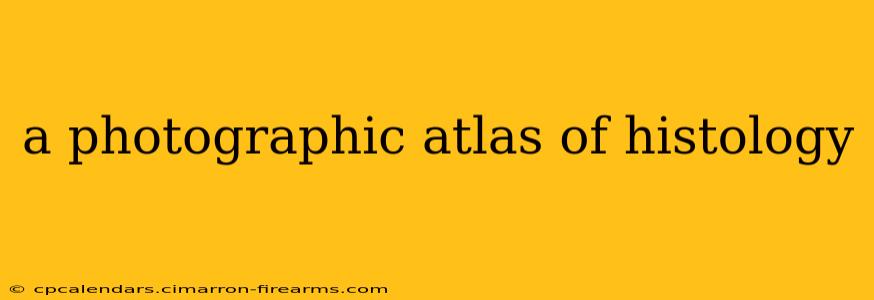 a photographic atlas of histology