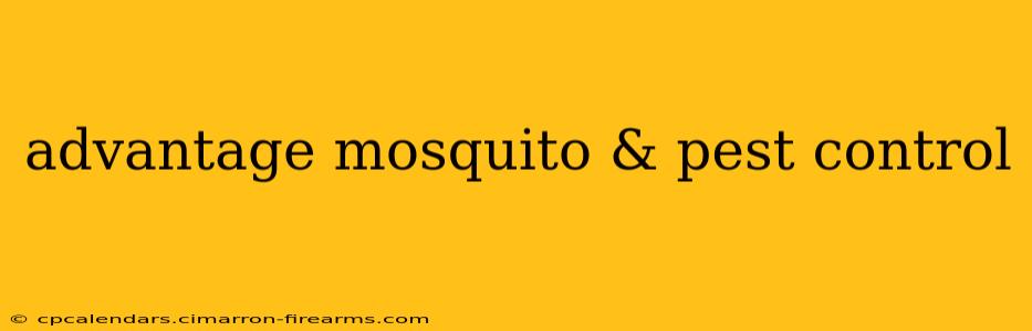 advantage mosquito & pest control