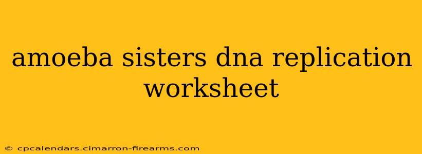 amoeba sisters dna replication worksheet