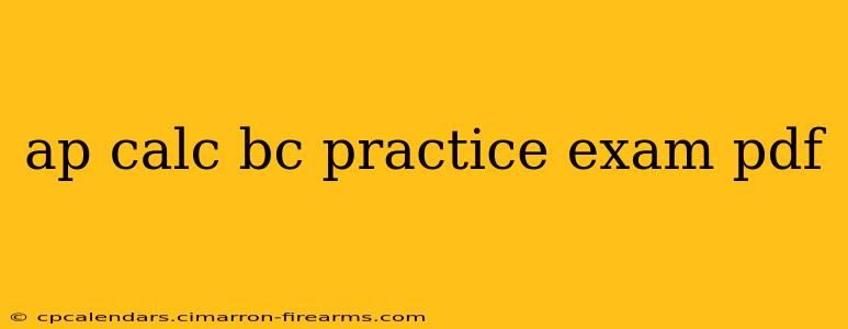 ap calc bc practice exam pdf