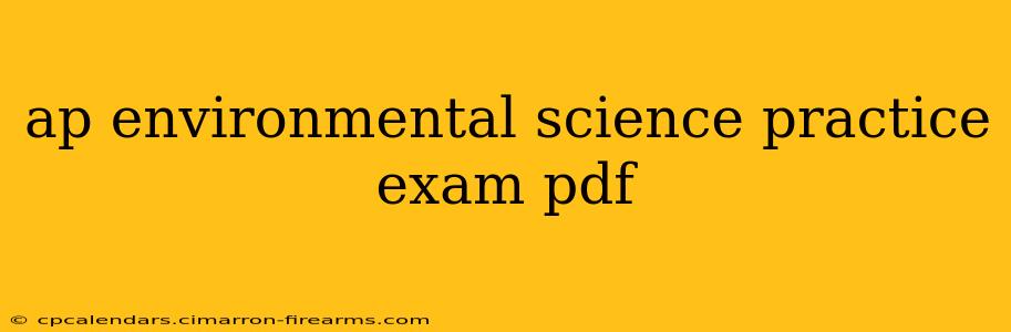 ap environmental science practice exam pdf