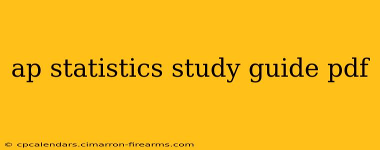 ap statistics study guide pdf