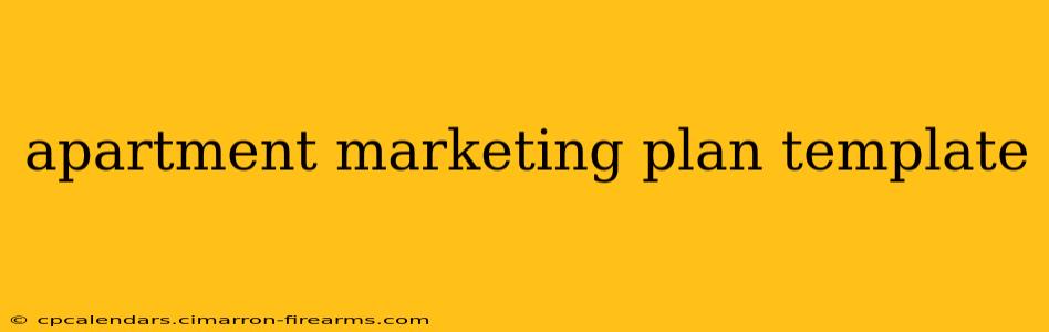 apartment marketing plan template