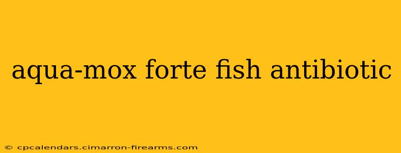 aqua-mox forte fish antibiotic