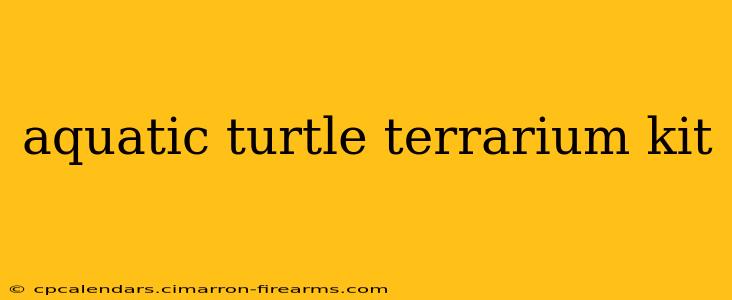 aquatic turtle terrarium kit