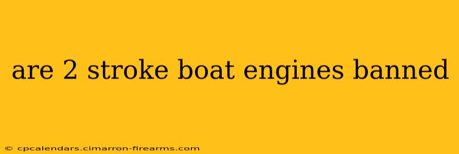 are 2 stroke boat engines banned