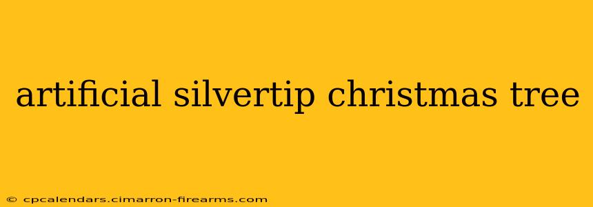 artificial silvertip christmas tree