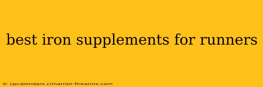 best iron supplements for runners