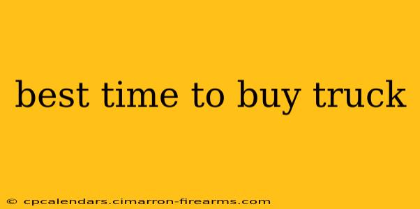 best time to buy truck