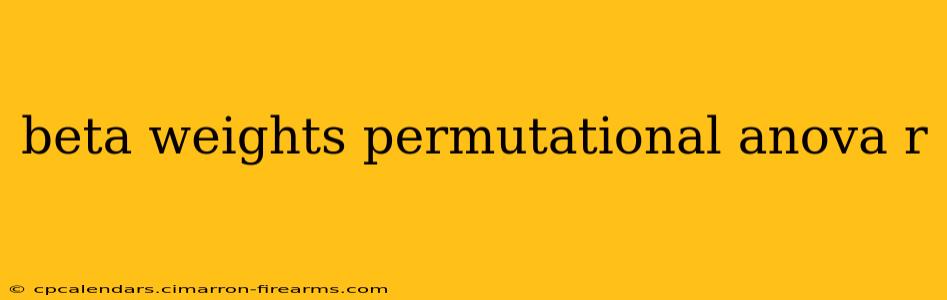 beta weights permutational anova r