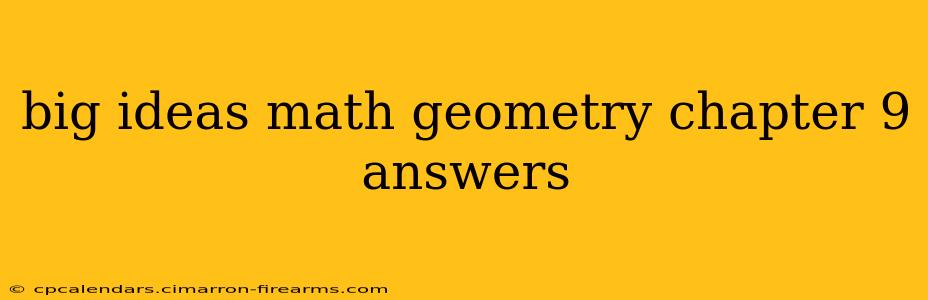 big ideas math geometry chapter 9 answers