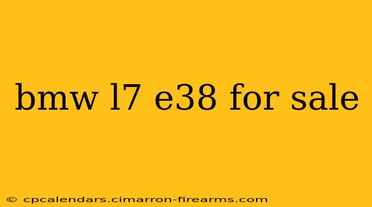 bmw l7 e38 for sale