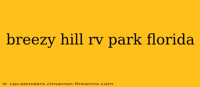 breezy hill rv park florida