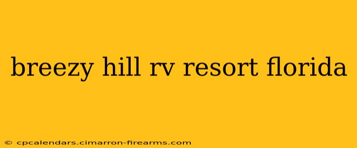 breezy hill rv resort florida