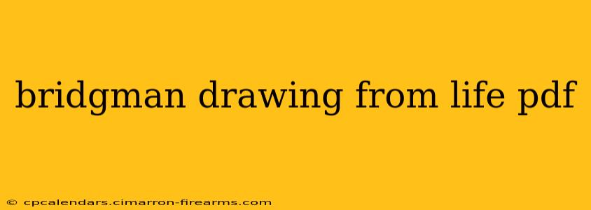 bridgman drawing from life pdf