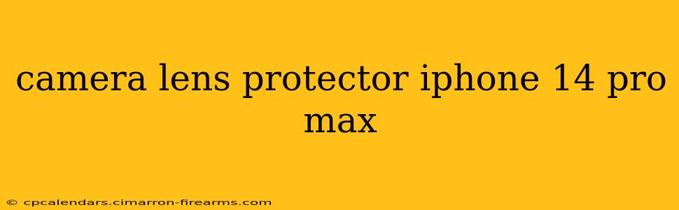 camera lens protector iphone 14 pro max