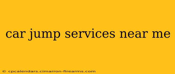 car jump services near me