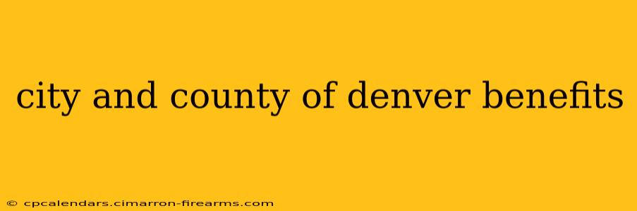 city and county of denver benefits