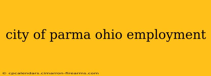 city of parma ohio employment