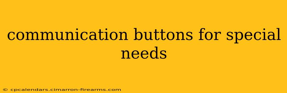 communication buttons for special needs