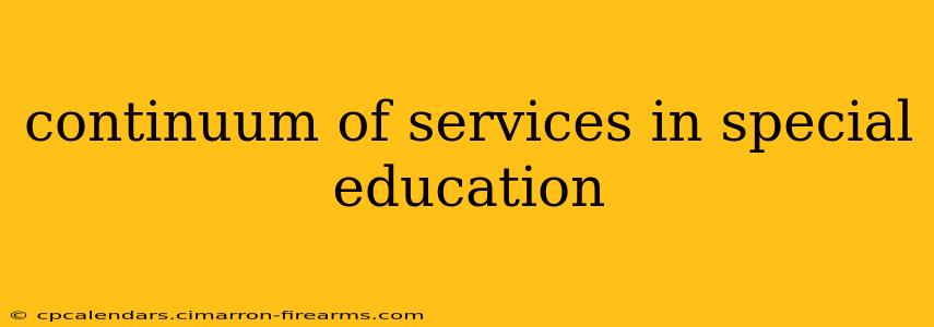 continuum of services in special education