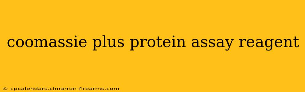 coomassie plus protein assay reagent