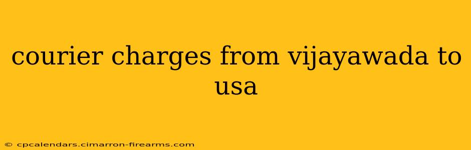 courier charges from vijayawada to usa