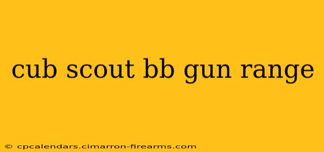 cub scout bb gun range