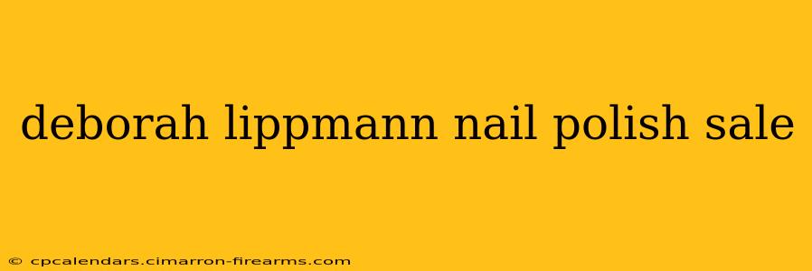 deborah lippmann nail polish sale