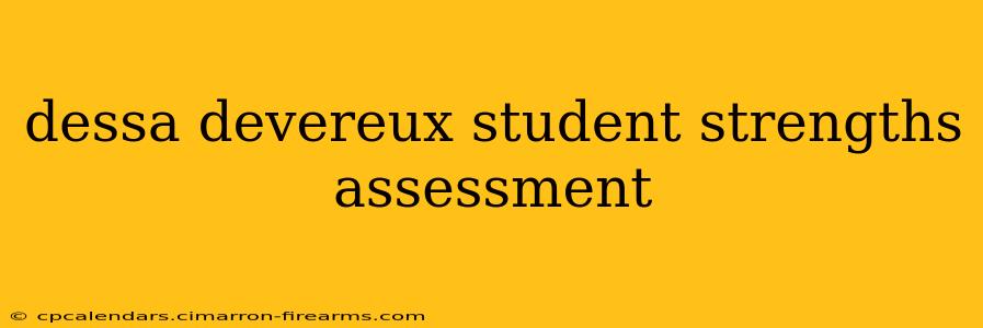 dessa devereux student strengths assessment