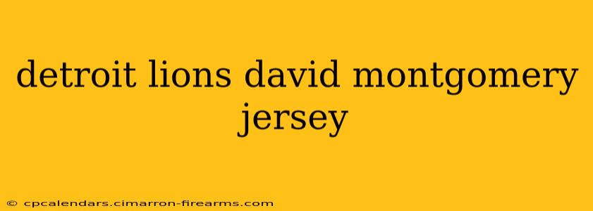 detroit lions david montgomery jersey