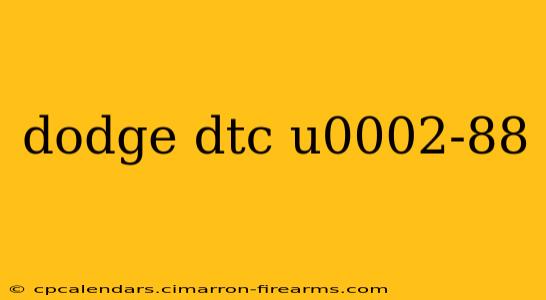 dodge dtc u0002-88