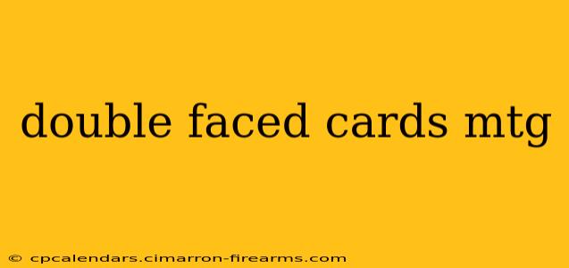 double faced cards mtg