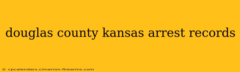 douglas county kansas arrest records