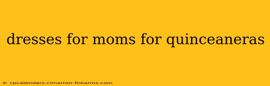 dresses for moms for quinceaneras