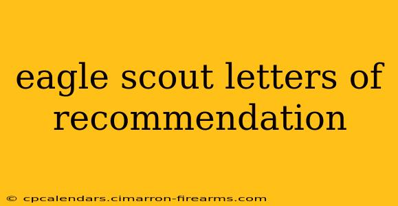 eagle scout letters of recommendation