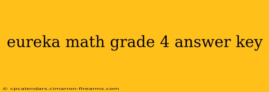 eureka math grade 4 answer key