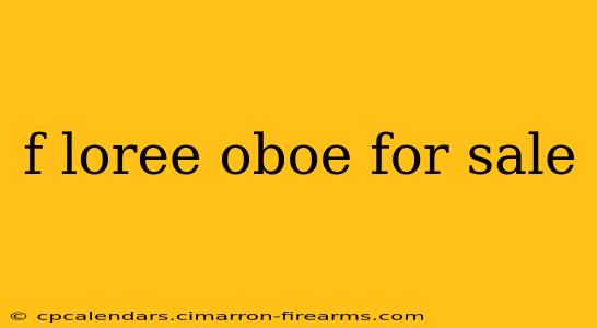 f loree oboe for sale