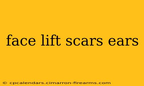 face lift scars ears