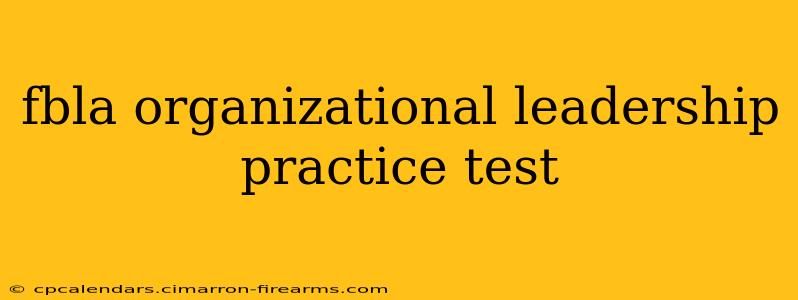 fbla organizational leadership practice test