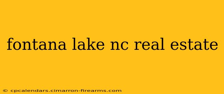 fontana lake nc real estate