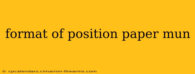 format of position paper mun