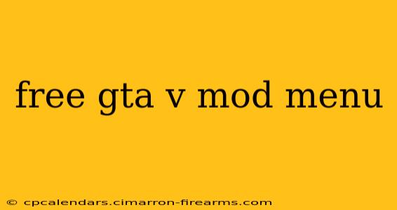 free gta v mod menu