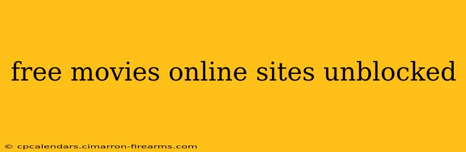 free movies online sites unblocked