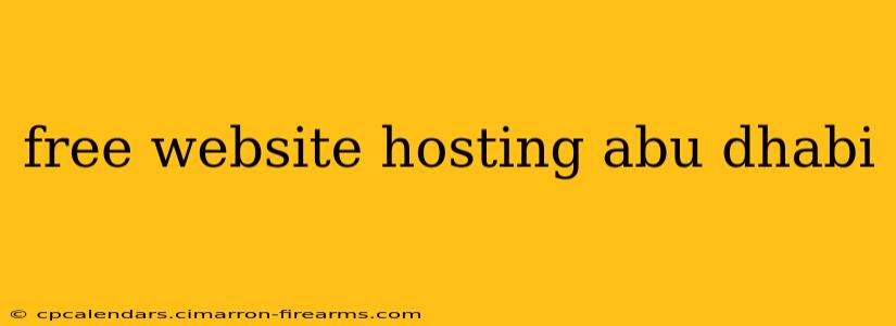 free website hosting abu dhabi