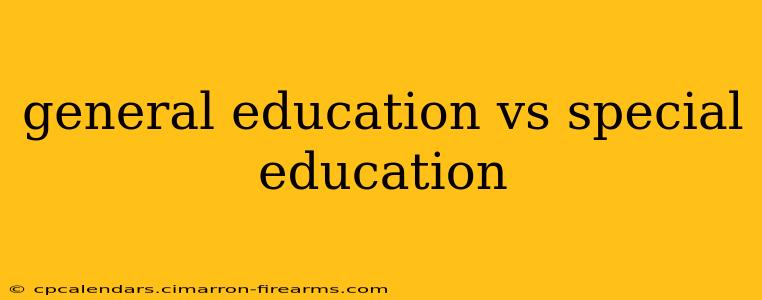 general education vs special education