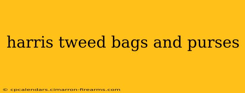 harris tweed bags and purses